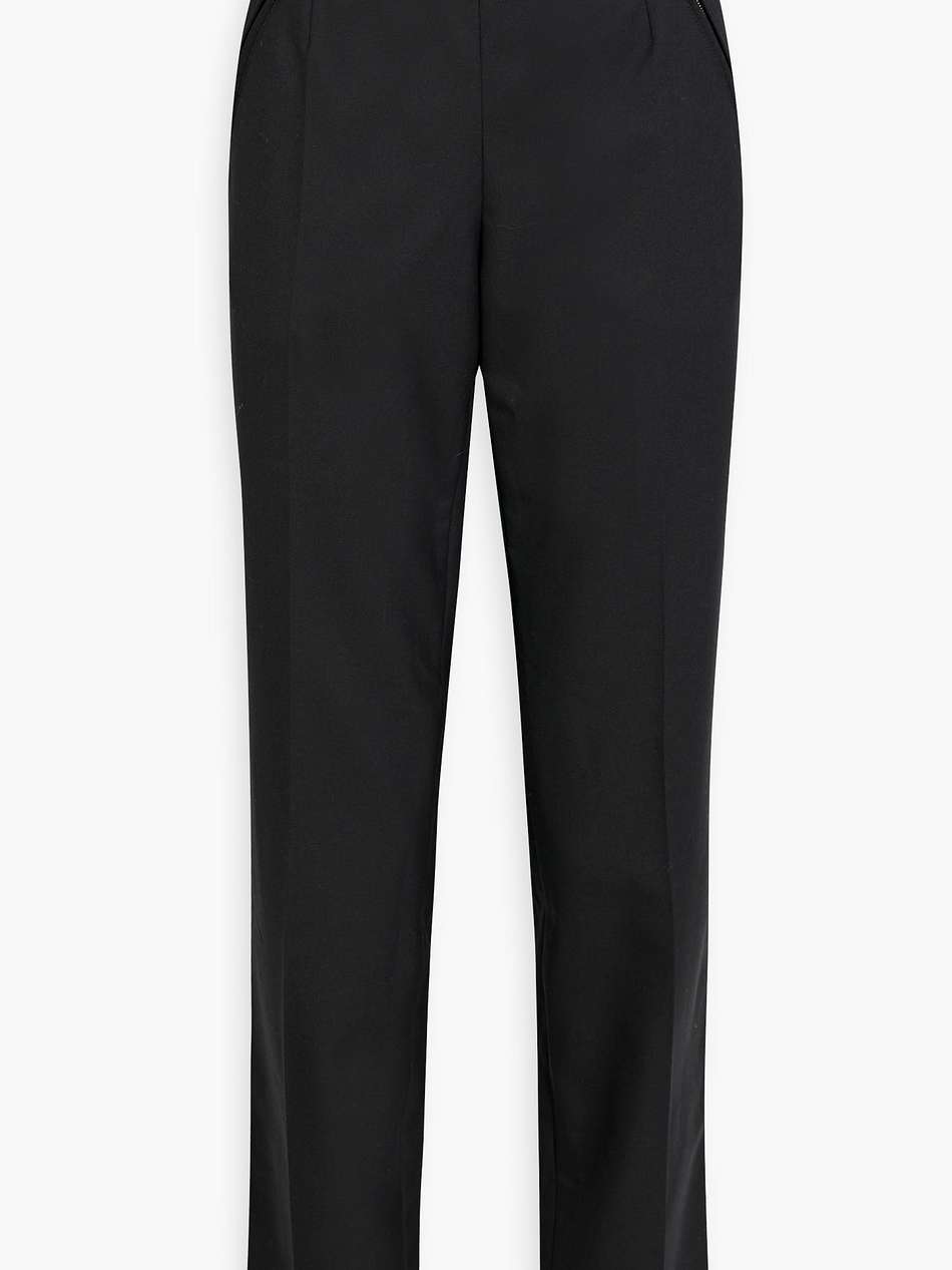 twill tapered pants