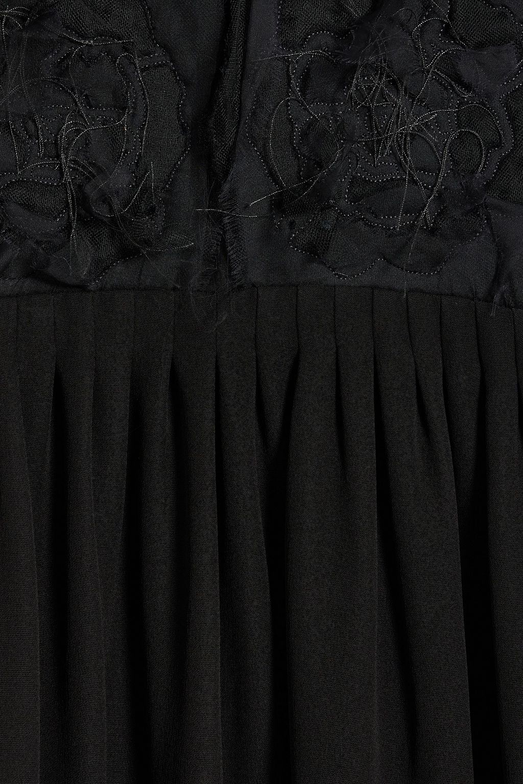 MAISON MARGIELA Pleated silk-blend chiffon maxi dress