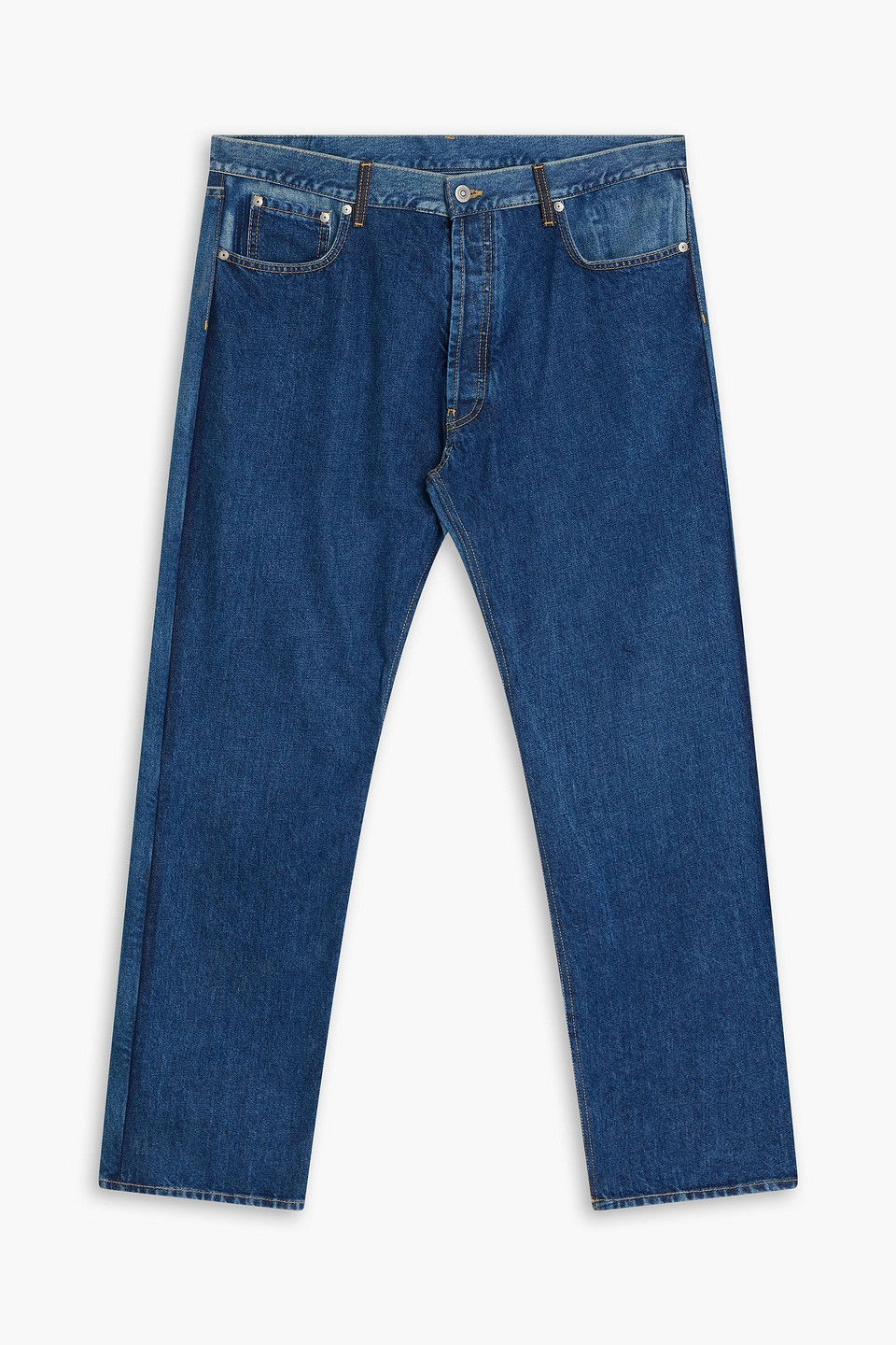 maison margiela - high-rise straight-leg jeans - blue - it 36
