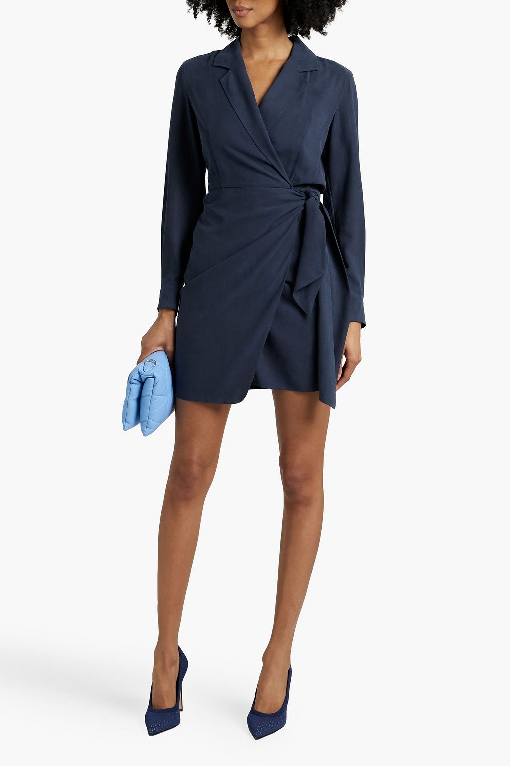 MAX MARA Silk mini wrap dress
