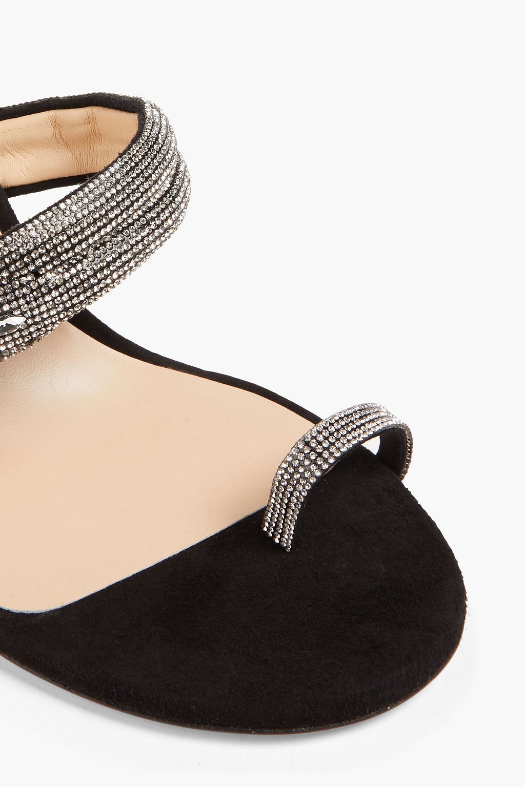 STUART WEITZMAN Sue スエード サンダル クリスタル付き