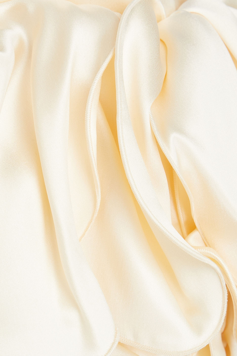 Magda Butrym Appliquéd Devoré Halterneck Maxi Dress In Cream