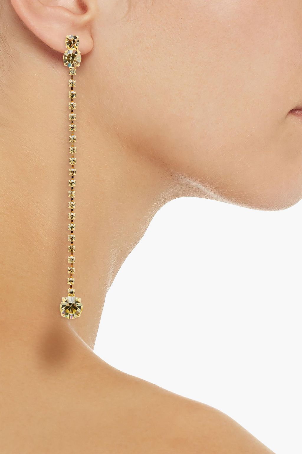 MAGDA BUTRYM Gold-plated crystal earrings