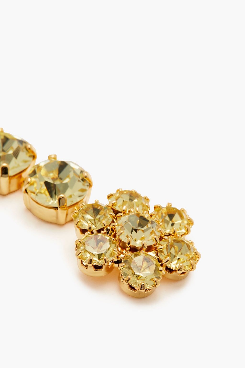 MAGDA BUTRYM Gold-plated crystal earrings