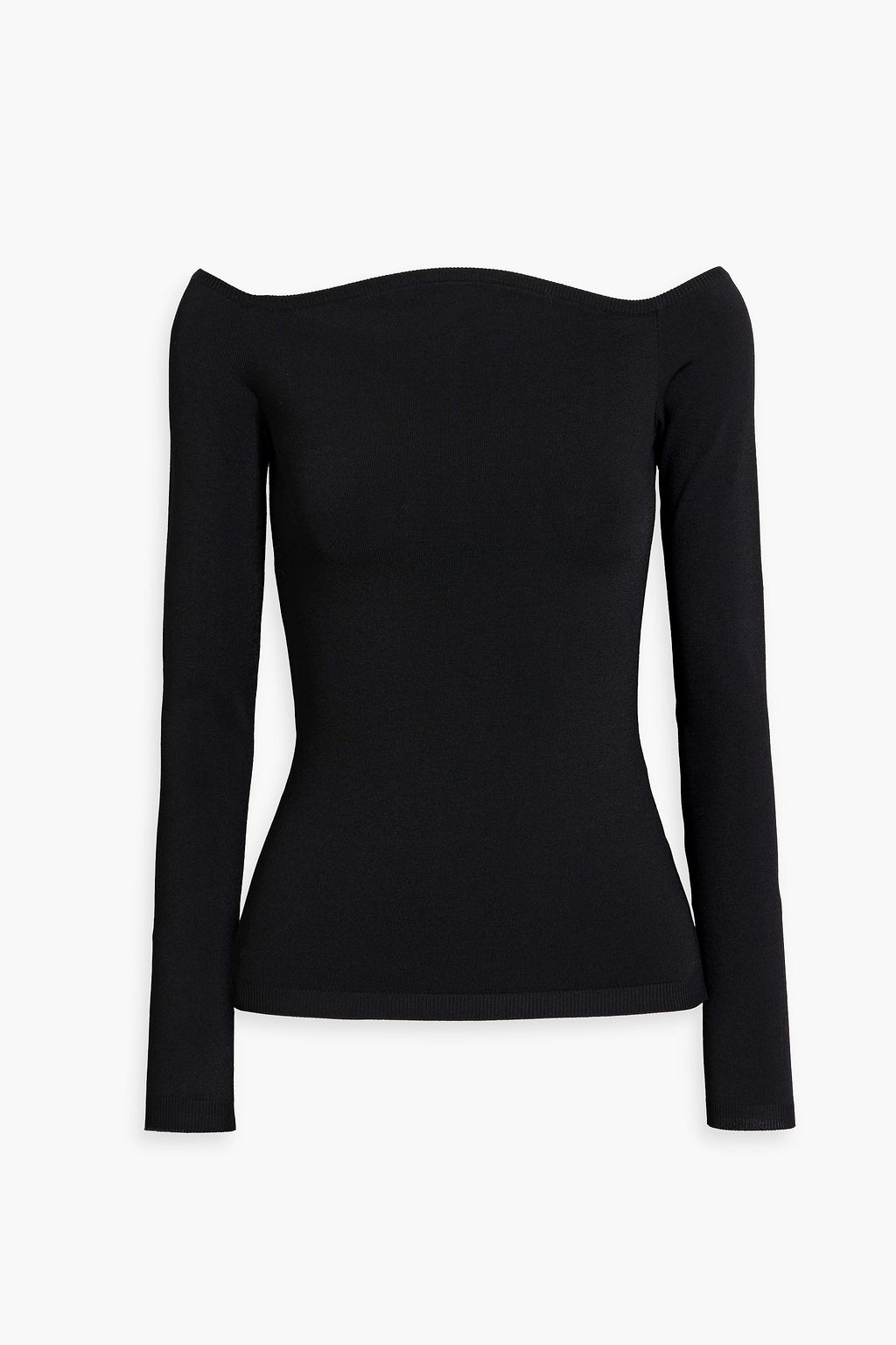 VALENTINO GARAVANI Off-the-shoulder stretch-knit sweater | THE OUTNET