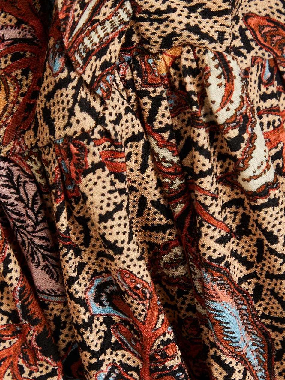 marcella ruched floral-print cotton-jersey midi dress