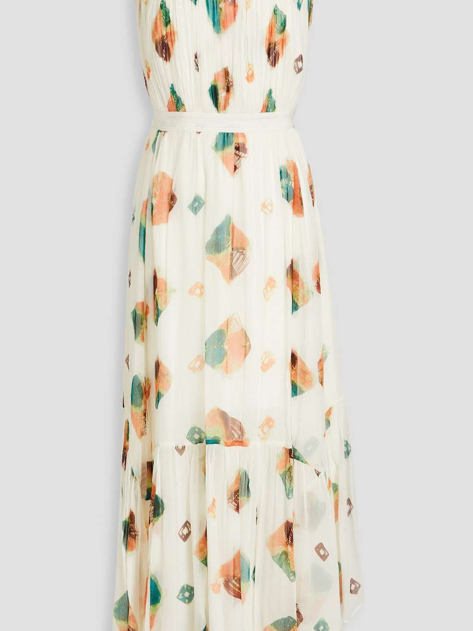 sarai printed silk-crepon maxi dress