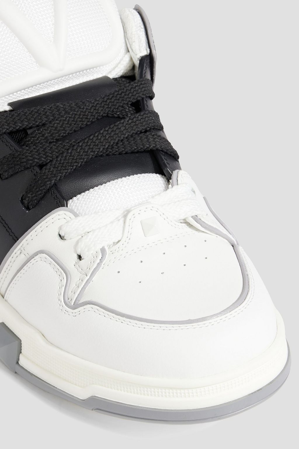 VALENTINO GARAVANI Open Skate mesh and leather sneakers