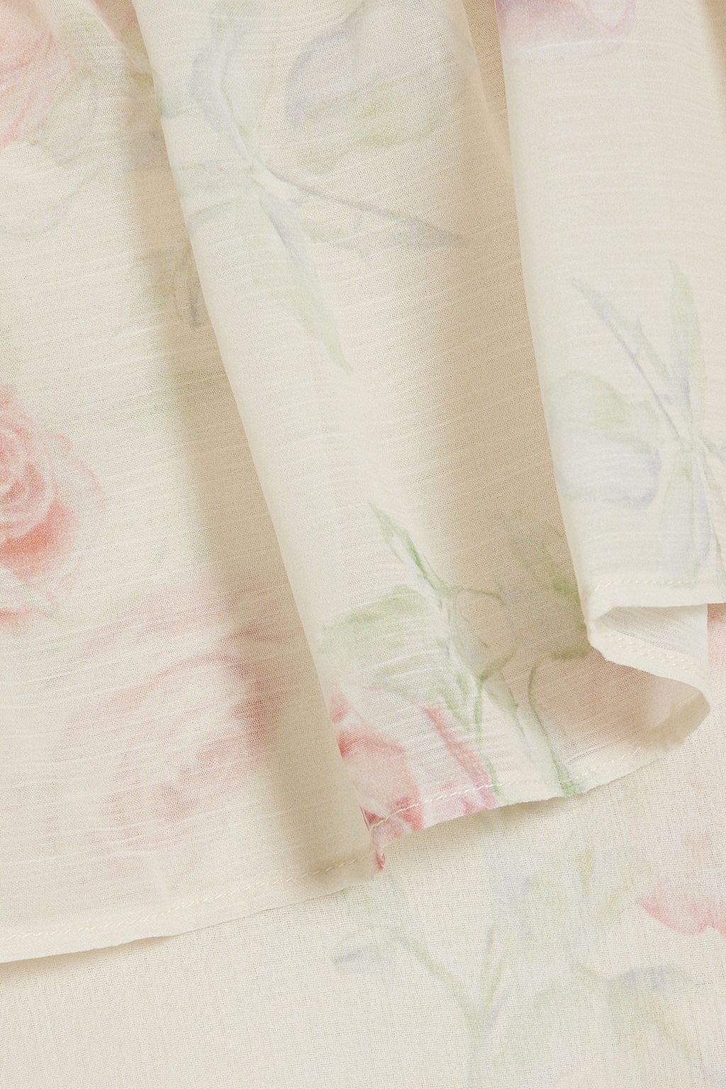 LOVESHACKFANCY Noni ruffled floral-print chiffon maxi dress
