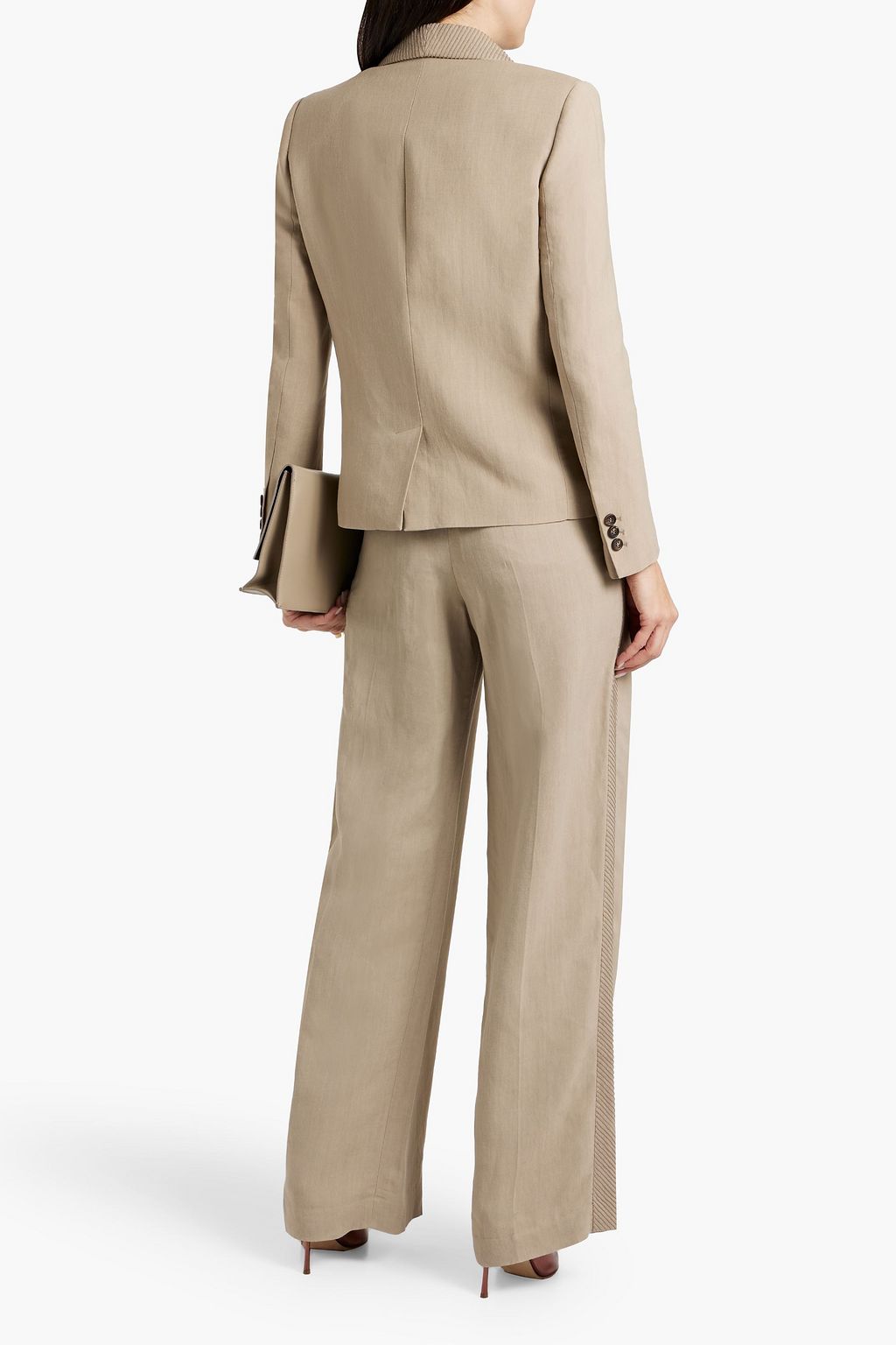 BRUNELLO CUCINELLI Embellished twill blazer