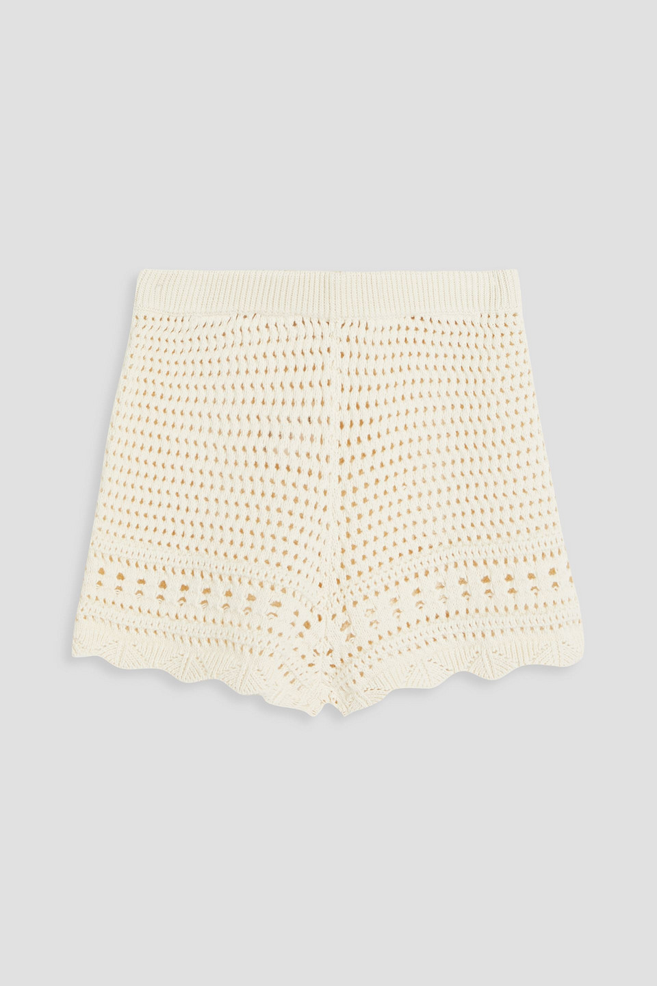 Solid & Striped The Nolan Crochet Swim Cover-up Shorts In Brule