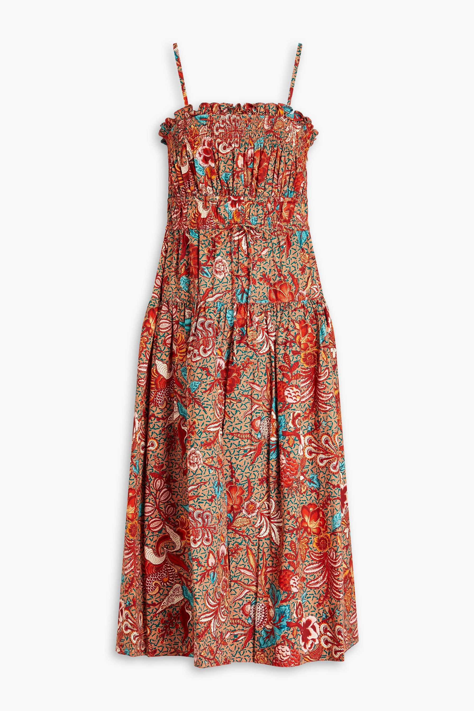 Ulla Johnson Lisbet floral-print cotton-poplin midi dress