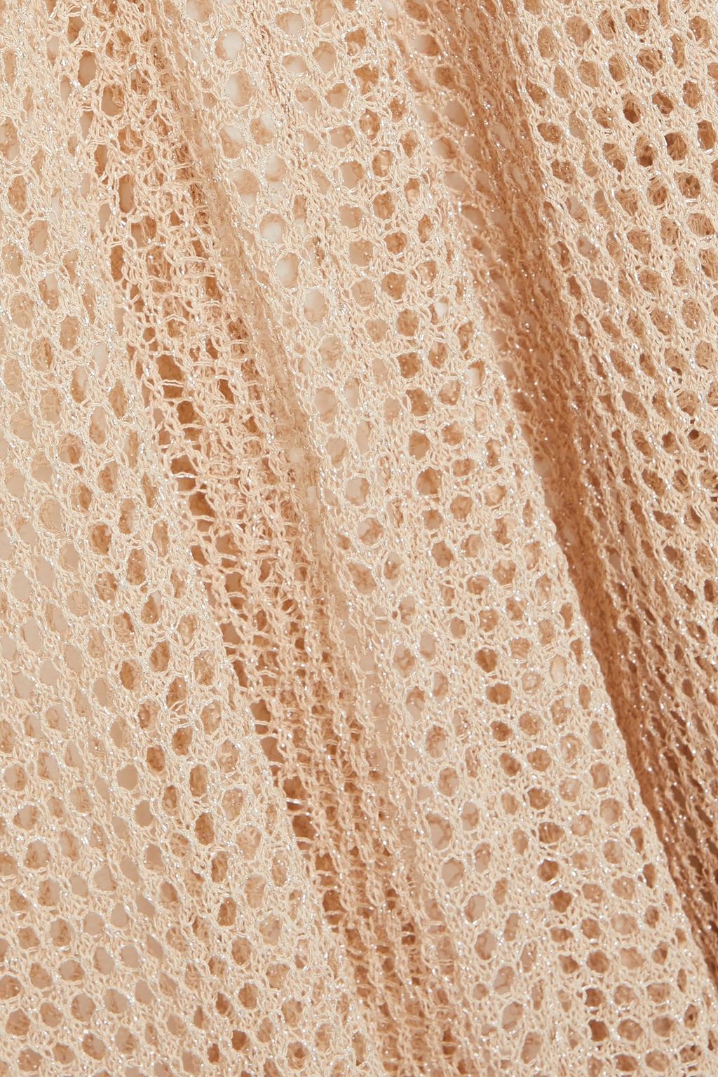 SOLID & STRIPED The Koko metallic crochet-knit maxi dress