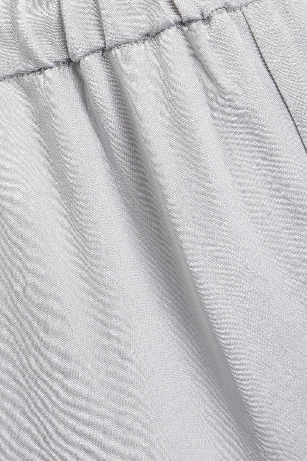 SOLID & STRIPED بنطال “ذا إليس” بأرجل مستقيمة مصنوع من الساتان المجعد