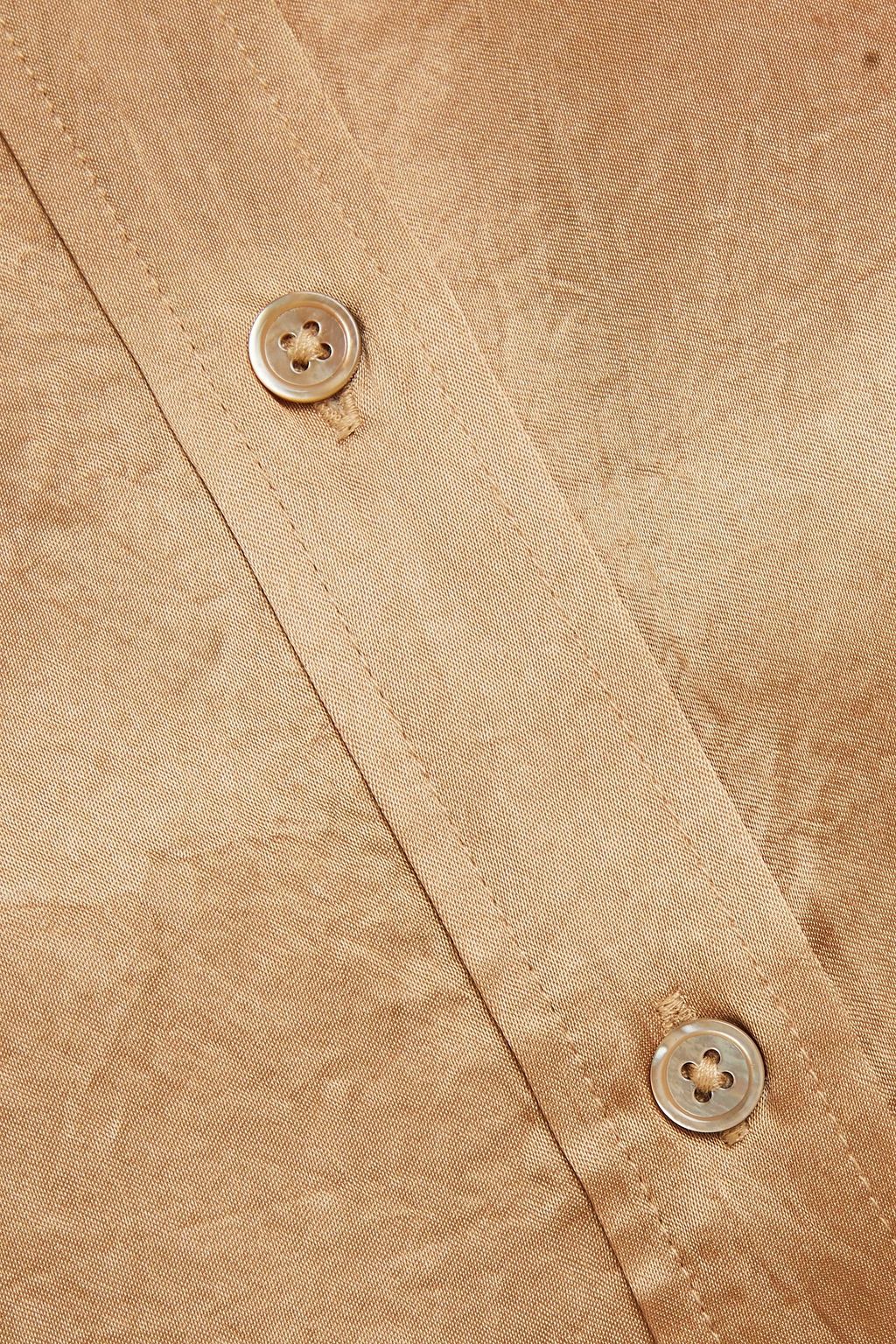 SOLID & STRIPED قميص “ذا أوكسفورد” مصنوع من الساتان المجعد