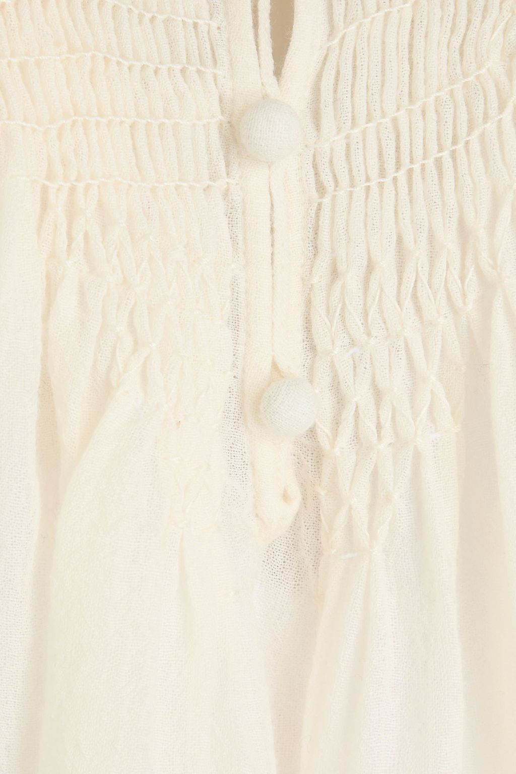 CHLOÉ ウールガーゼ ブラウス シャーリング入り