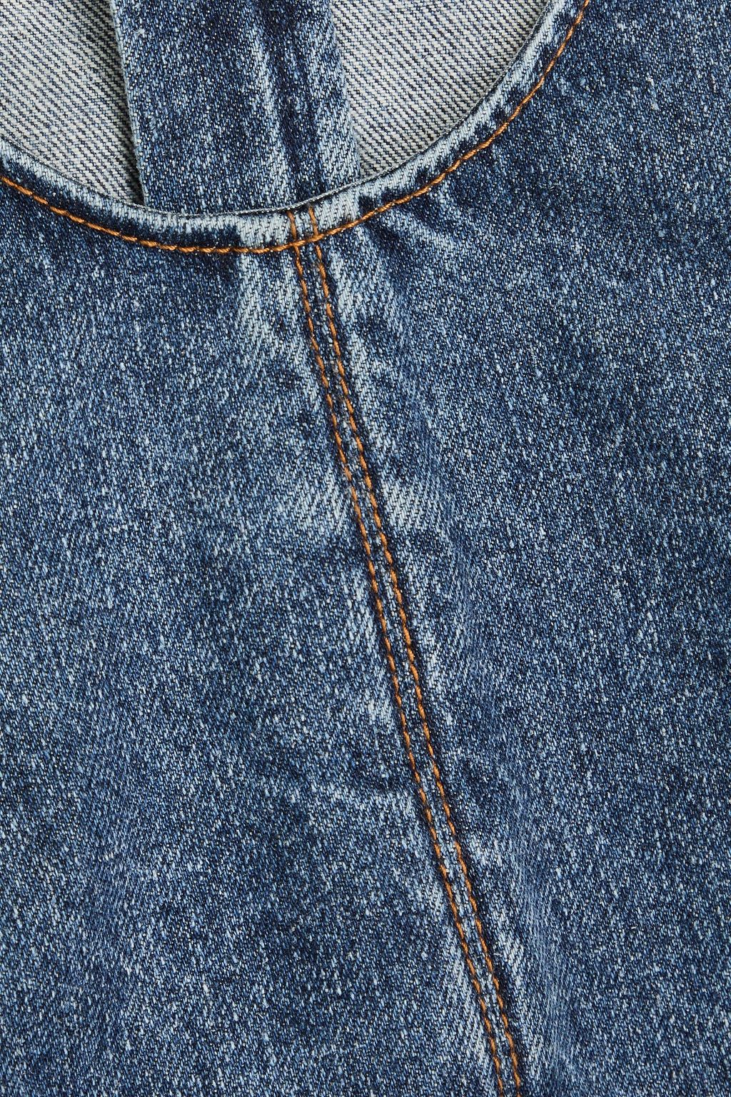 CHLOÉ デニム クロップドトップス カットアウト
