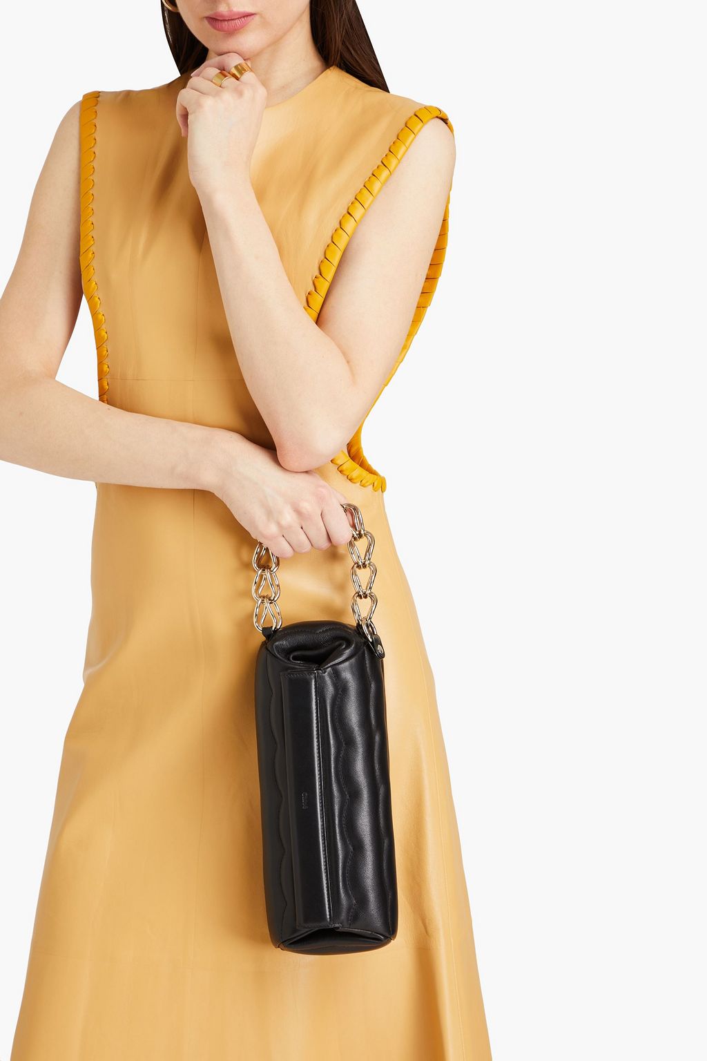 CHLOÉ Quilted leather clutch