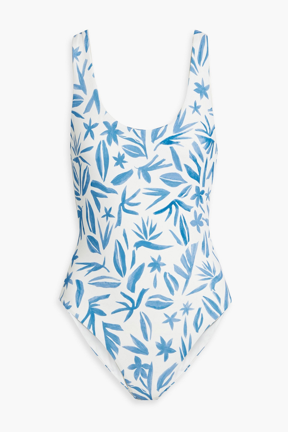 Onia Rachel Printed Swimsuit In Blue