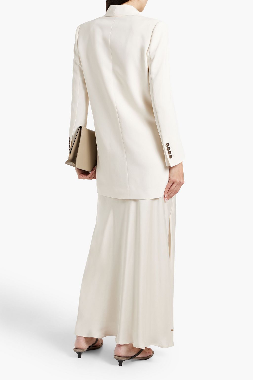 BRUNELLO CUCINELLI Bead-embellished crepe blazer
