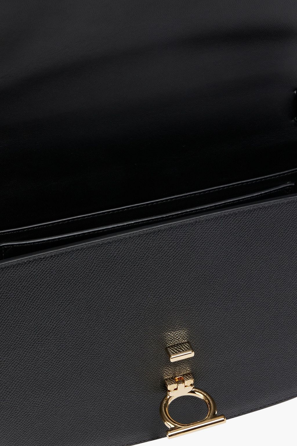 FERRAGAMO Gemini textured-leather shoulder bag