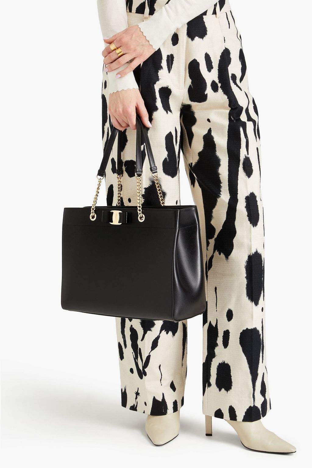 FERRAGAMO Vara Bow leather tote