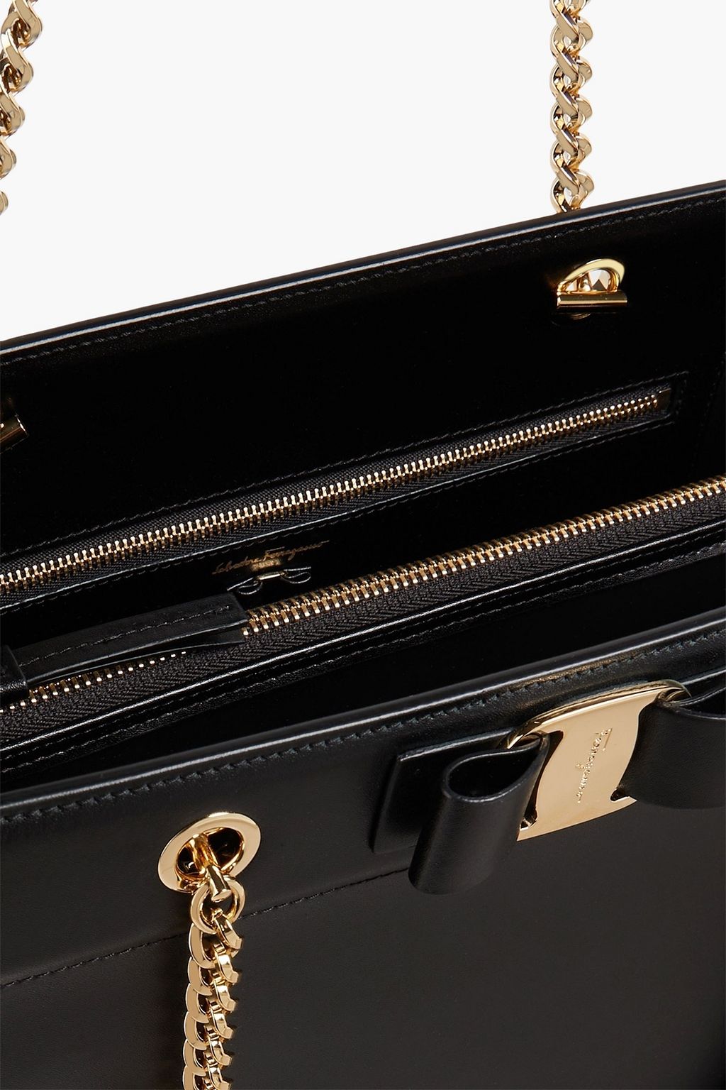 FERRAGAMO Vara Bow leather tote