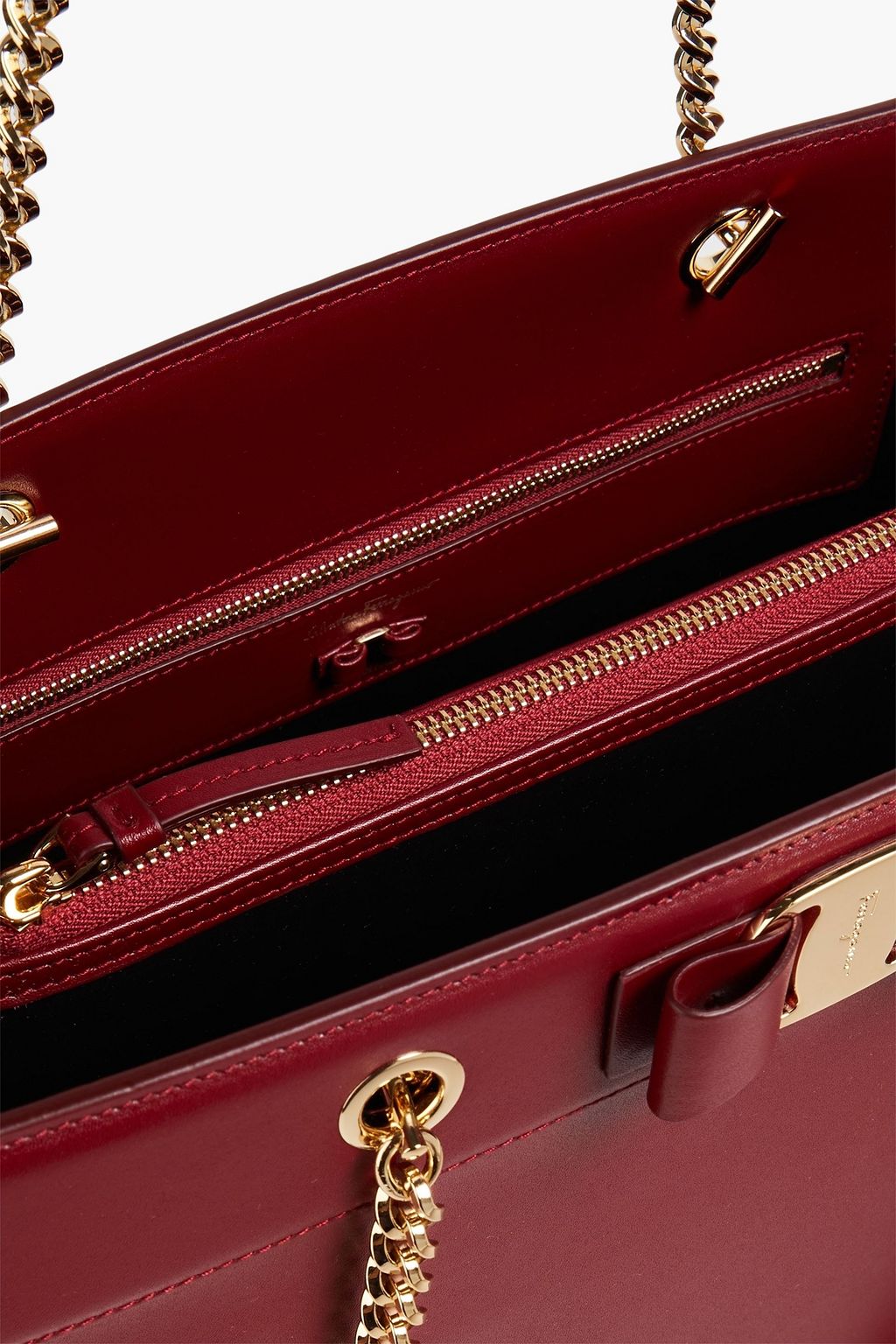 FERRAGAMO Vara Bow leather tote