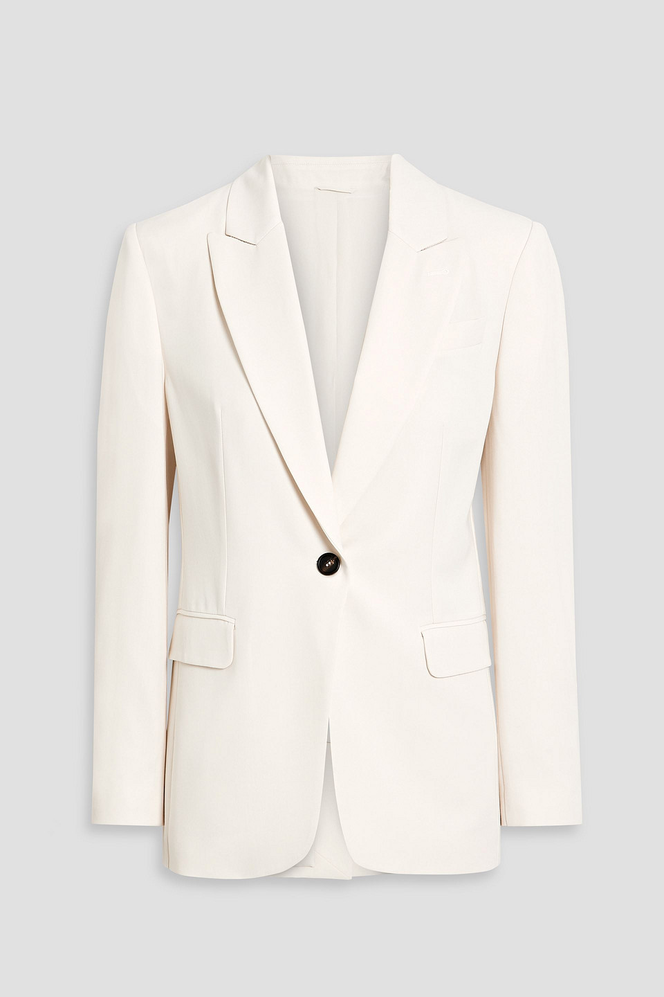 Brunello Cucinelli Crepe Blazer In Off-white