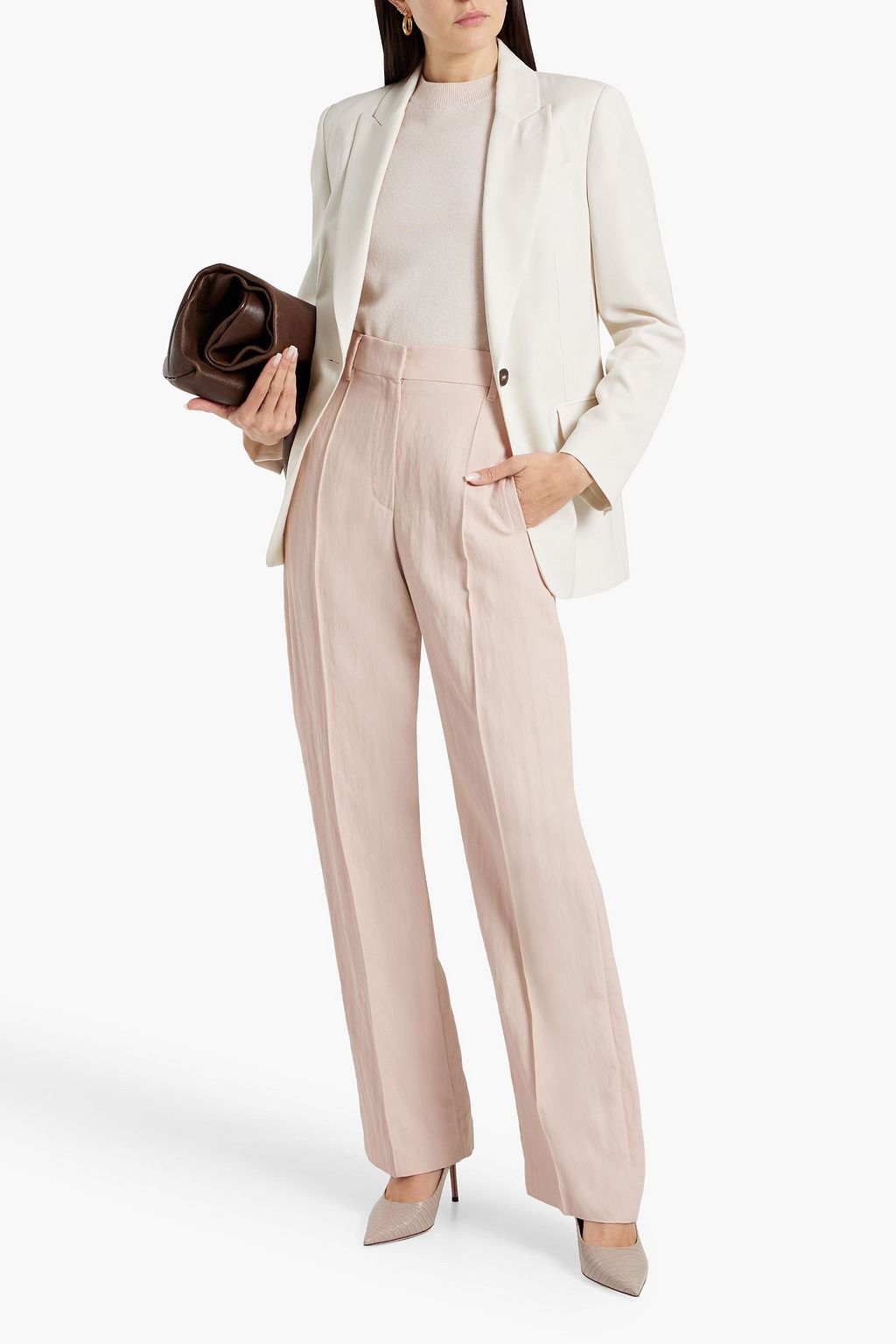 BRUNELLO CUCINELLI Grain de poudre straight-leg pants