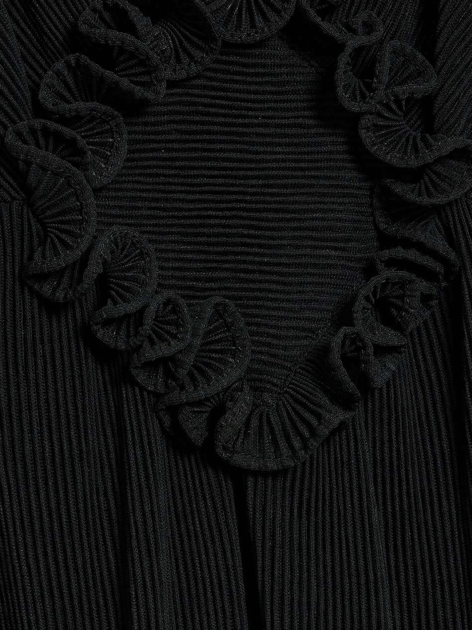 talitha cutout plissé-crepe halterneck maxi dress