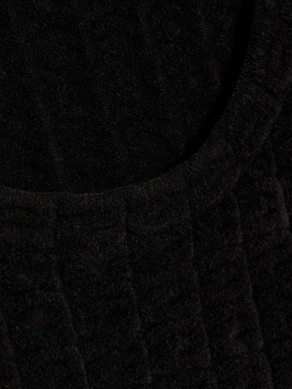 terry-jacquard mini dress