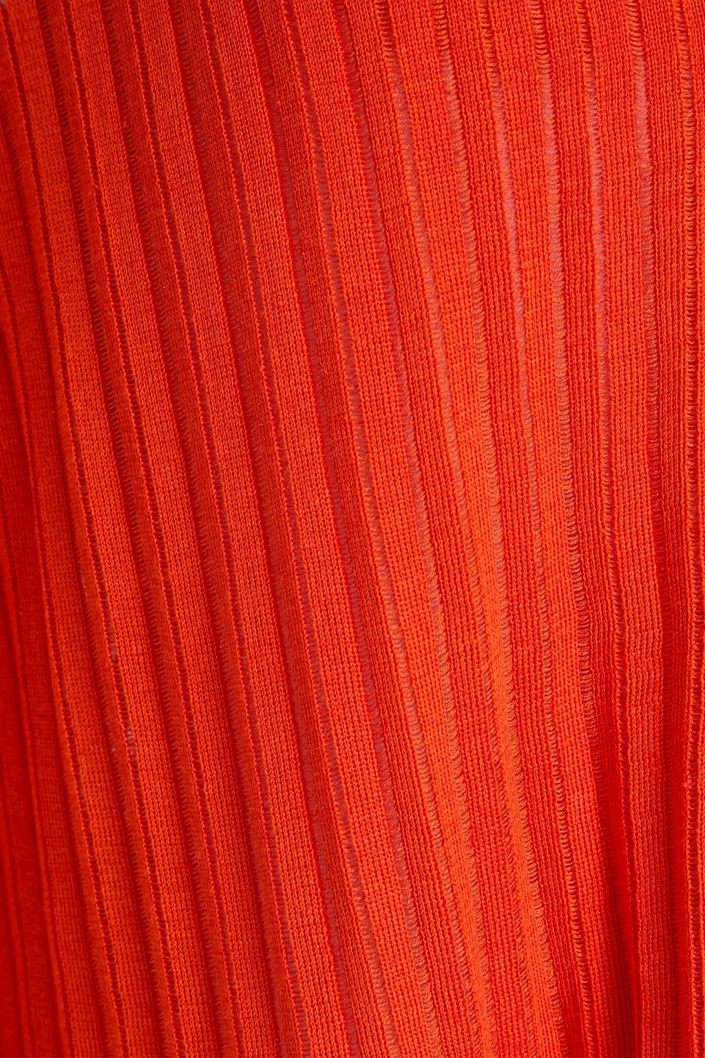 CHLOÉ Gerippter Cardigan aus einer Seiden-Leinenmischung