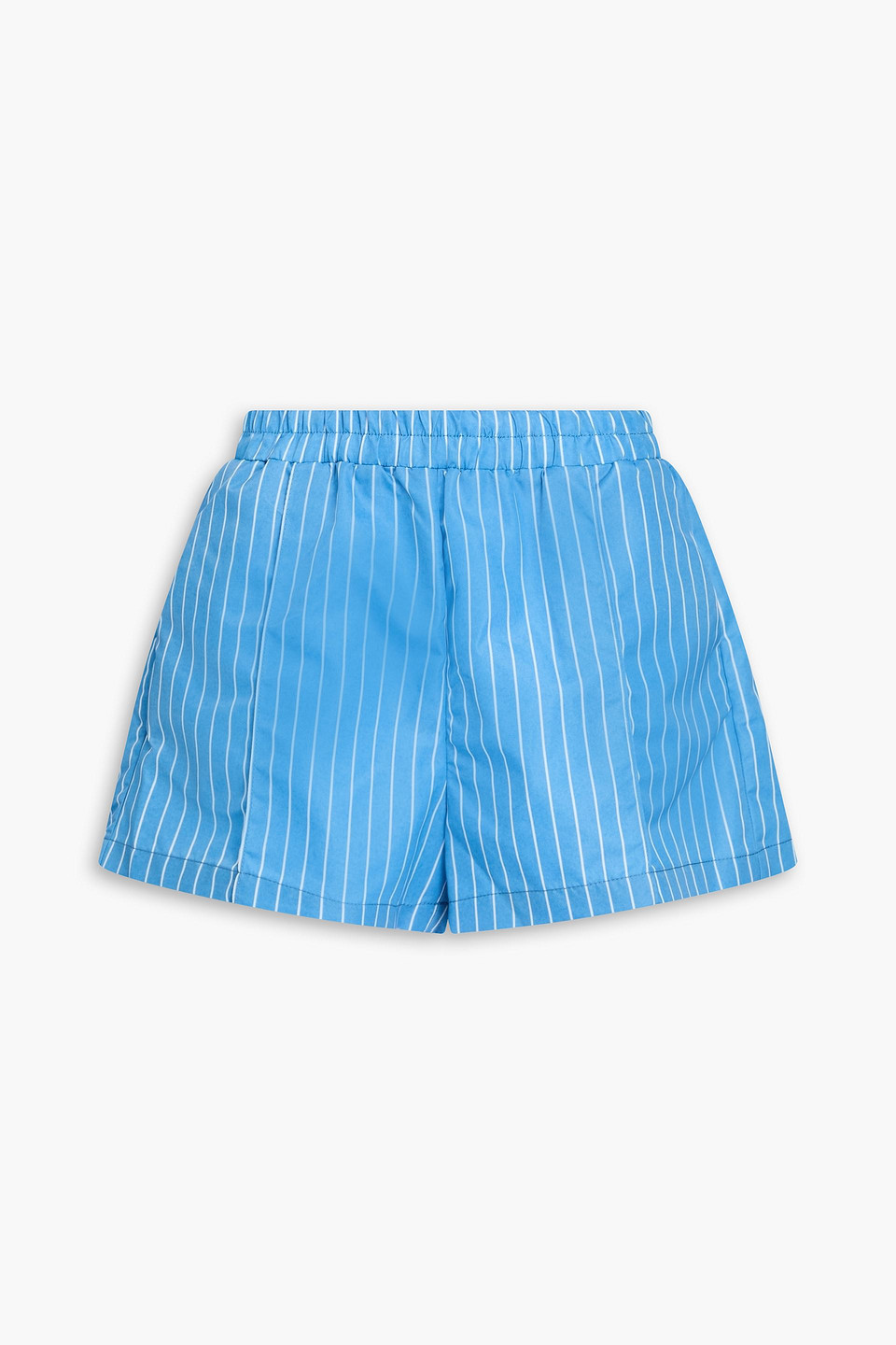 Staud Taurus Striped Twill Shorts In Multi
