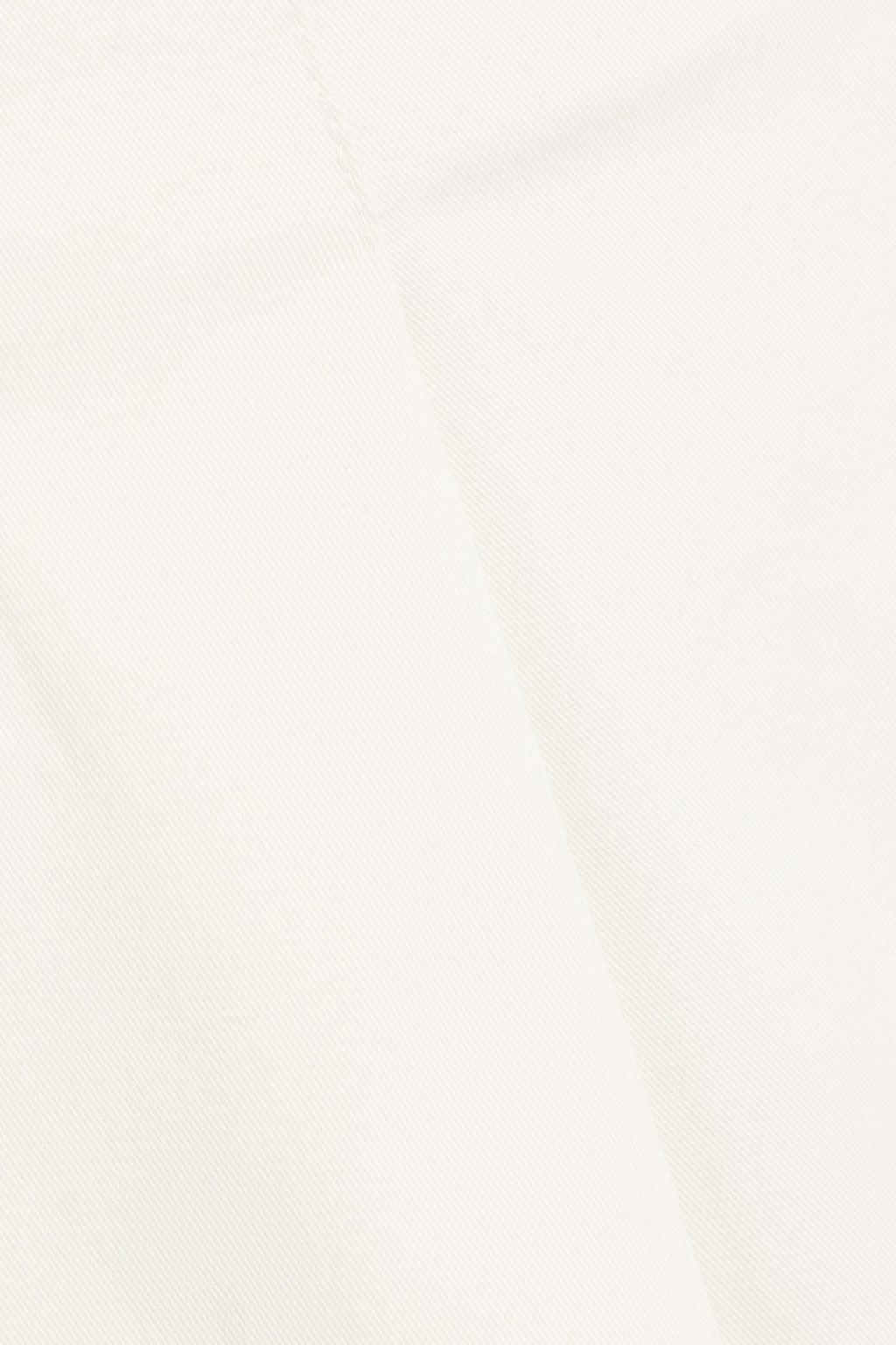 STAUD London pleated cotton-blend twill skirt
