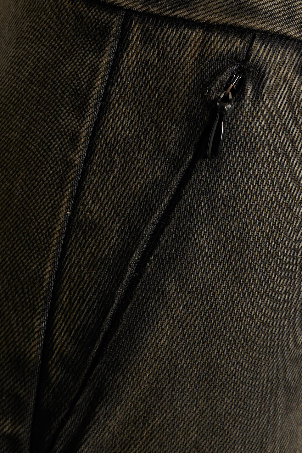 Alexander Wang Faded High-rise Flared Jeans In Army Green