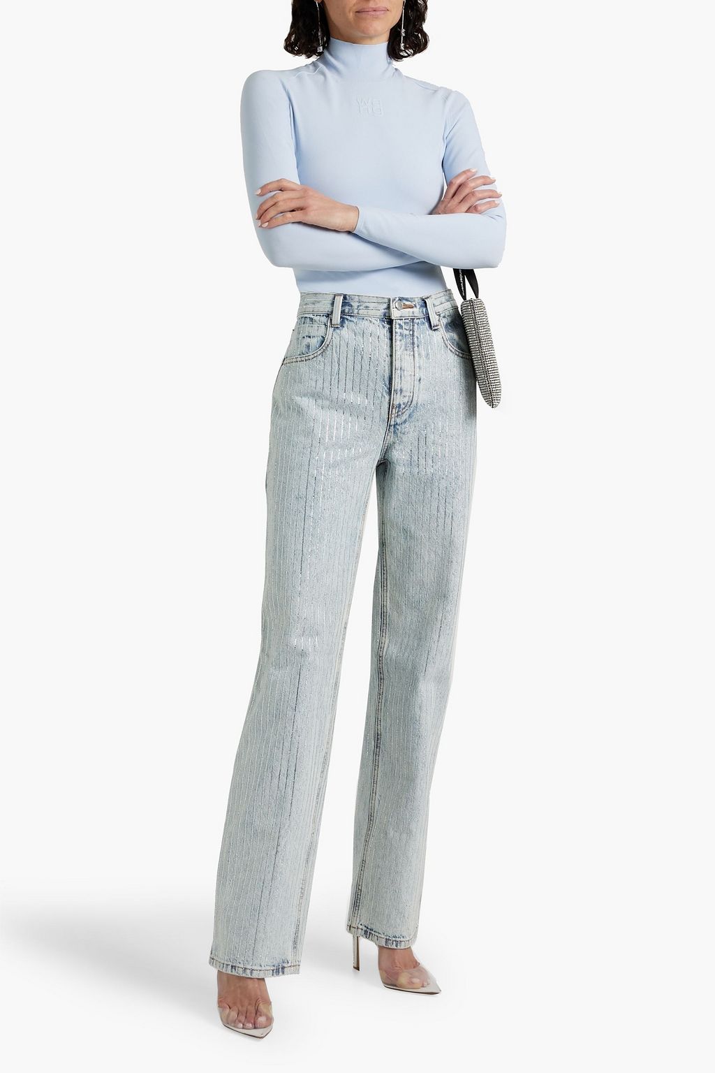 ALEXANDERWANG.T Stretch-jersey turtleneck top