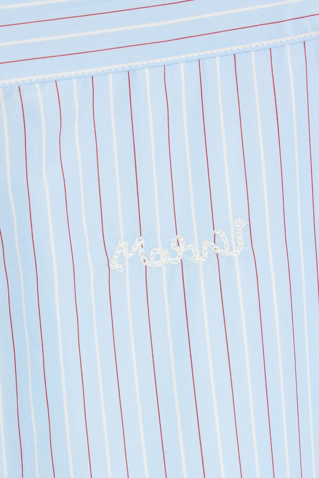 MARNI Striped cotton-poplin pants