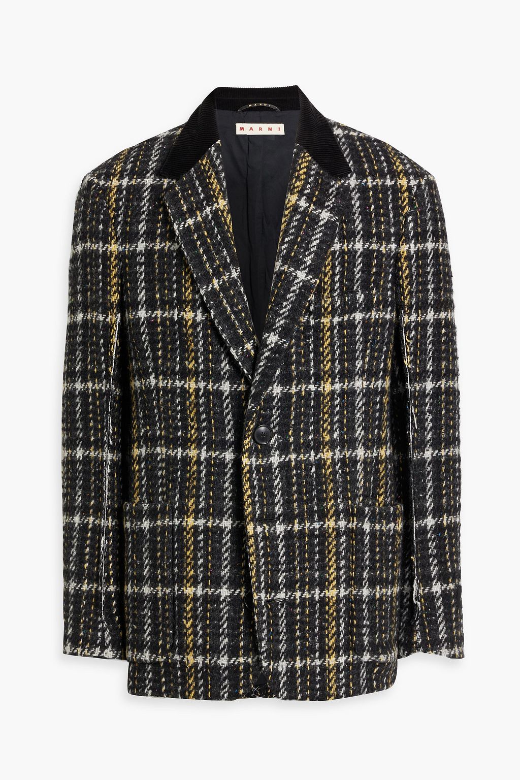 MARNI Checked wool-blend tweed blazer | THE OUTNET