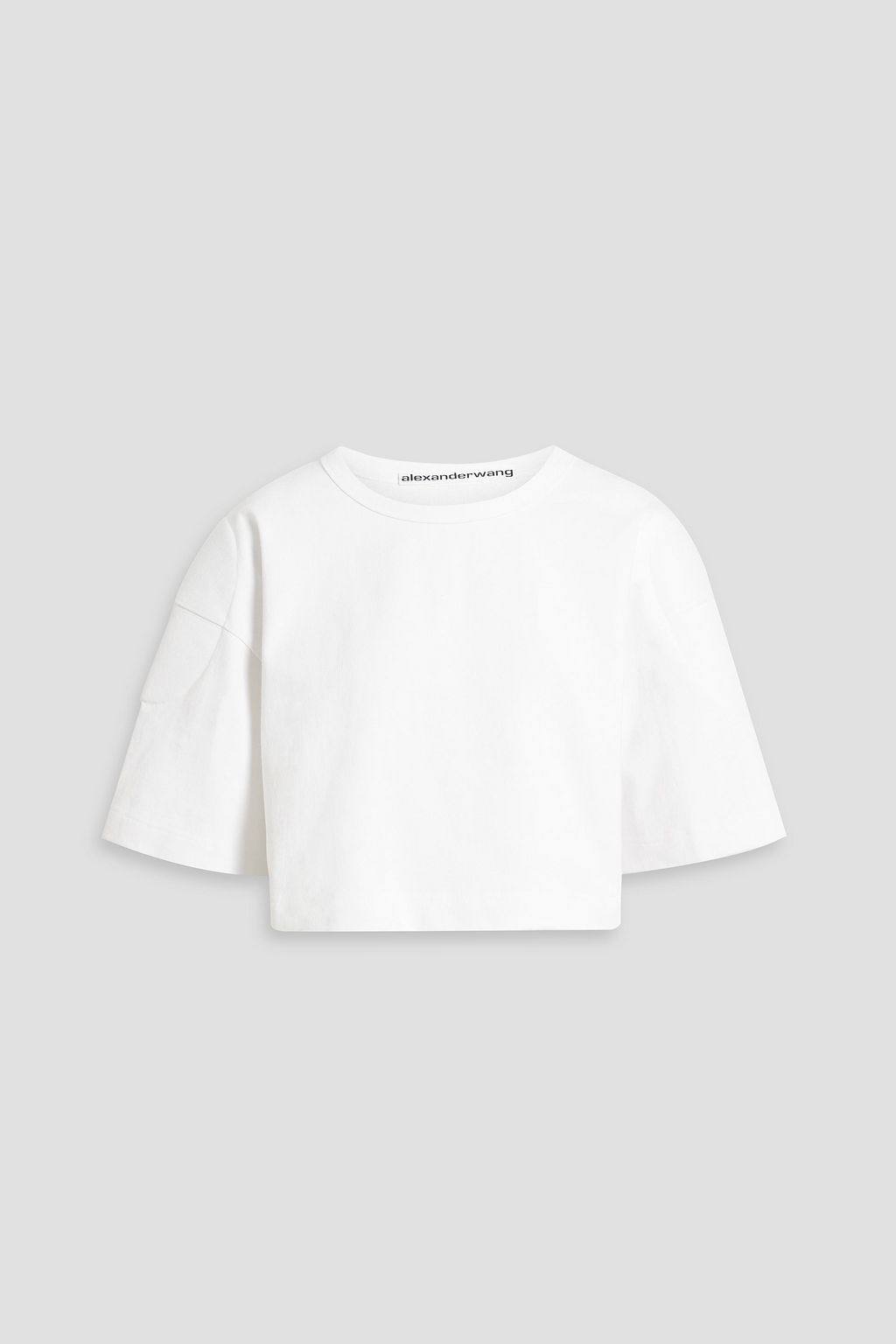 ALEXANDER WANG Cropped cotton-jersey T-shirt