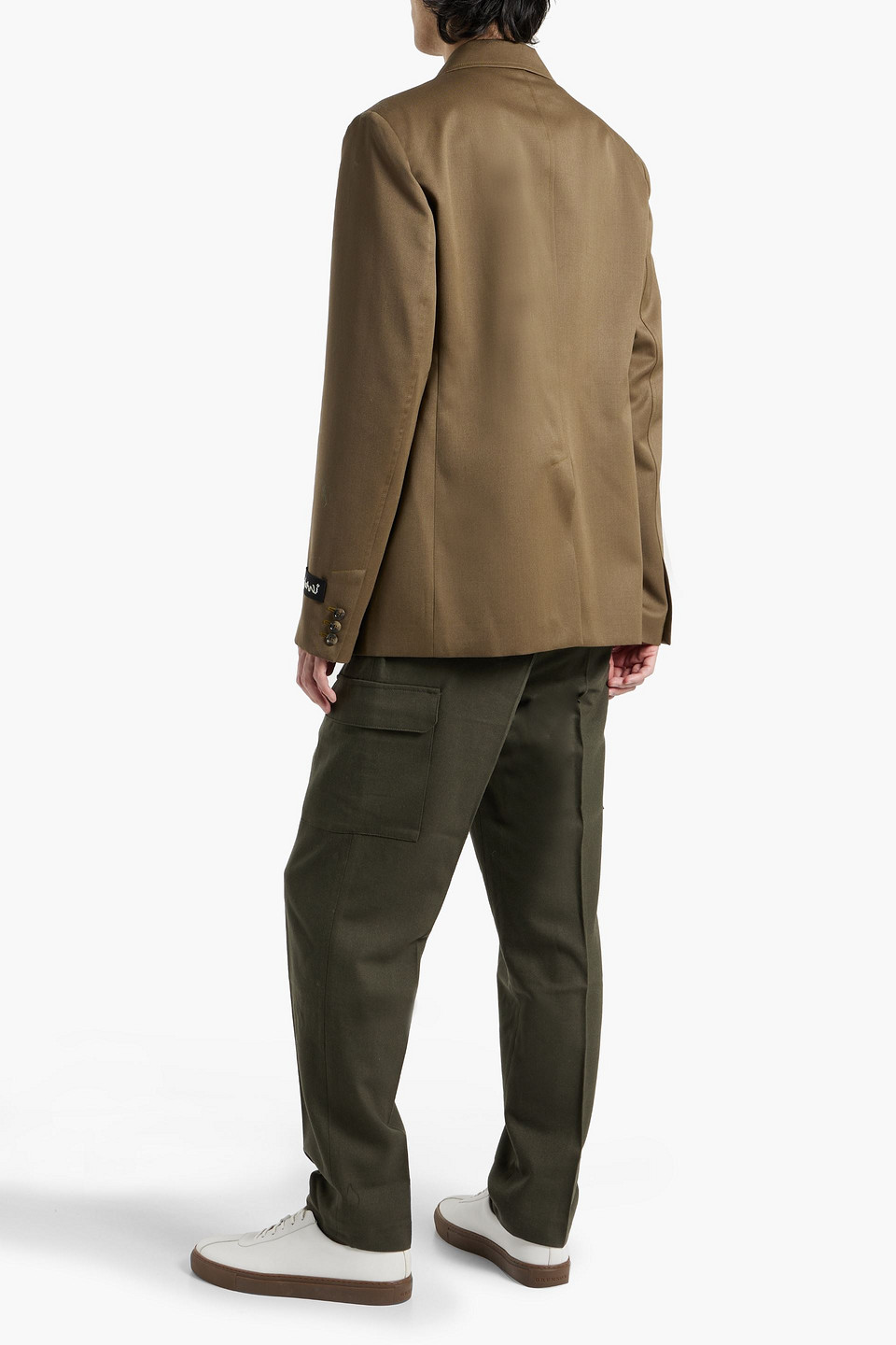 Shop Marni Wool Blazer In Army Green