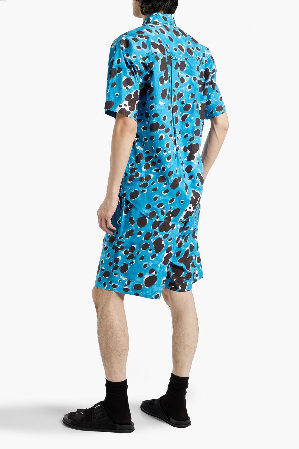 MARNI Printed cotton shorts