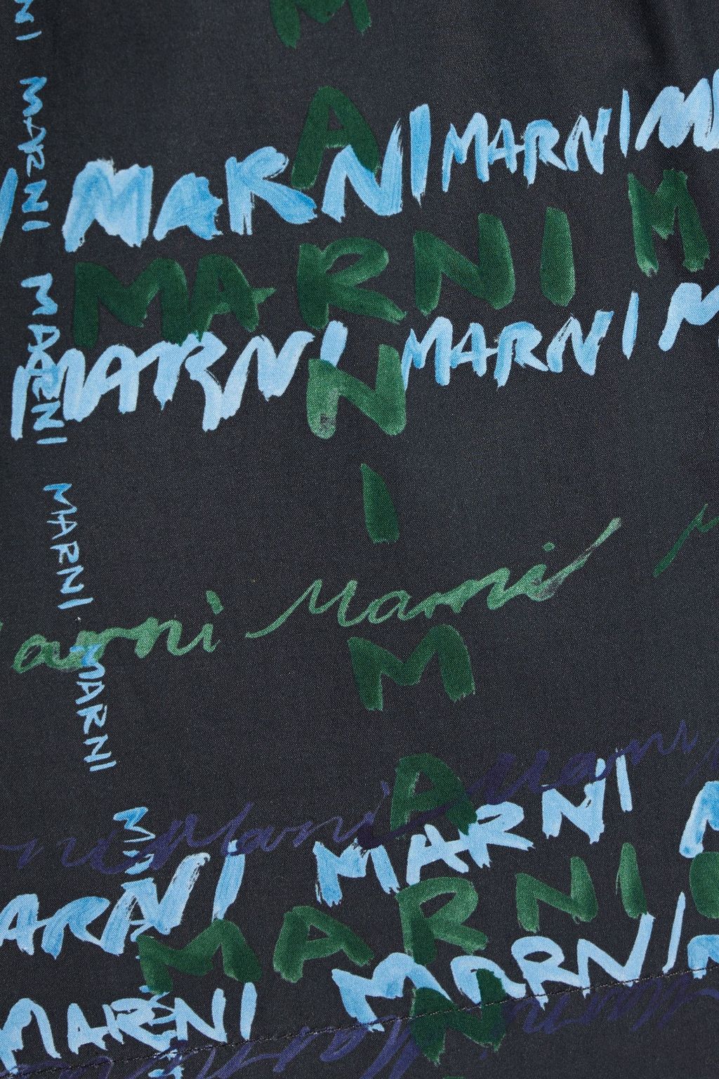 MARNI Logo-print cotton shorts