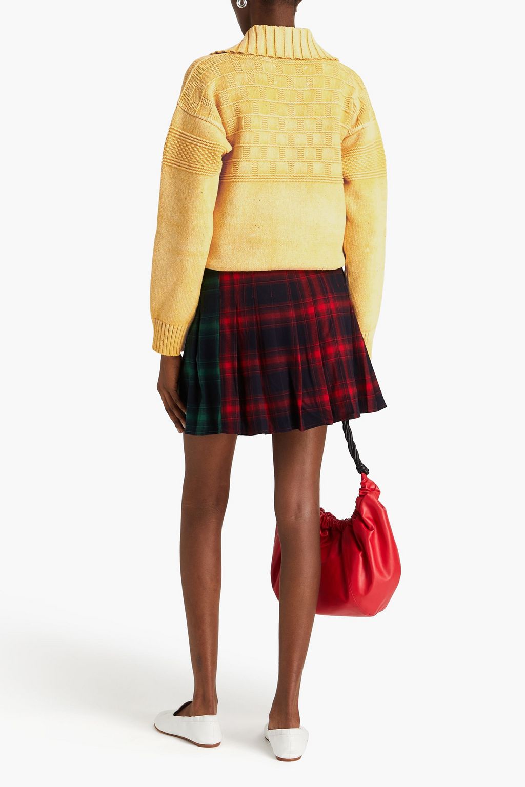 MAISON MARGIELA Checked cotton-blend sweater