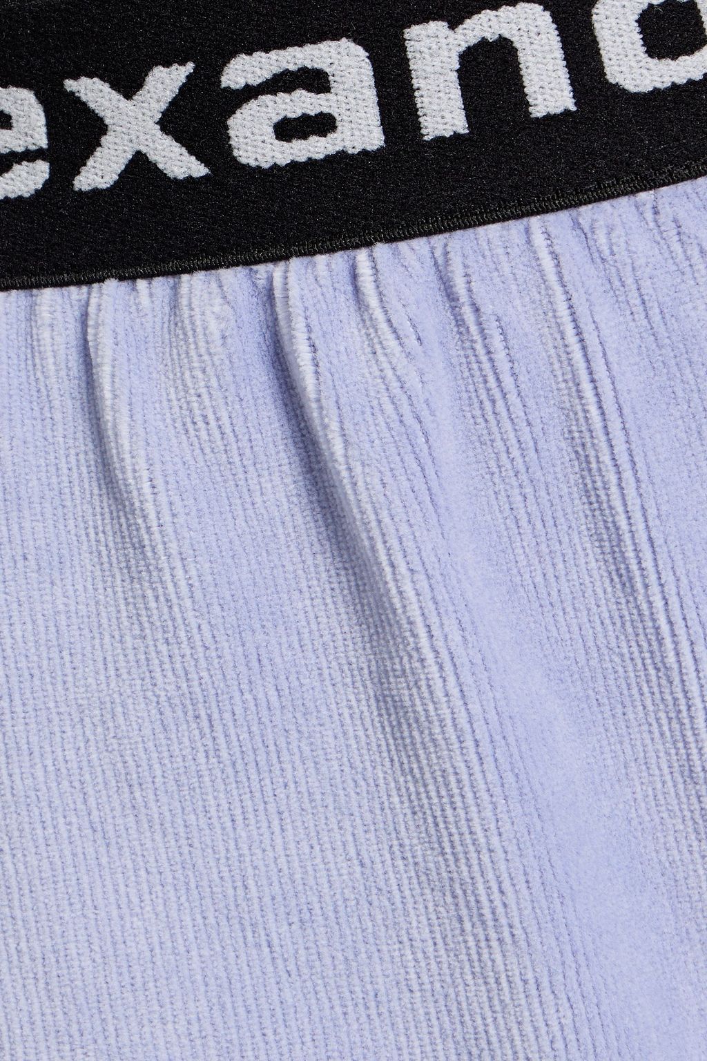 ALEXANDERWANG.T شورت من المخمل المضلّع المصنوع من مزيج من القطن المطاطي