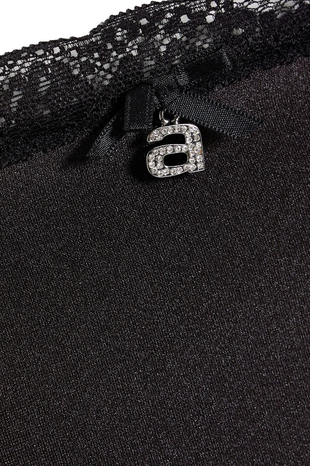 ALEXANDERWANG.T فستان قصير مصنوع من نسيج بحبكة مطاطية بتصميم مزركش