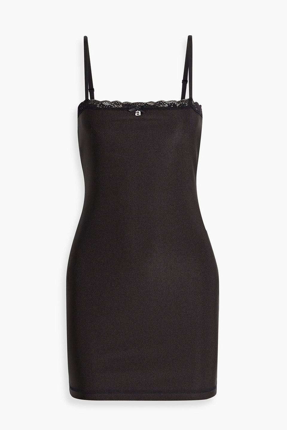 【送料&関税込】T by Alexander Wang Knit Mini-dress Alexander Wang Knit Mini Dress with Leather Bust - Black – Kith