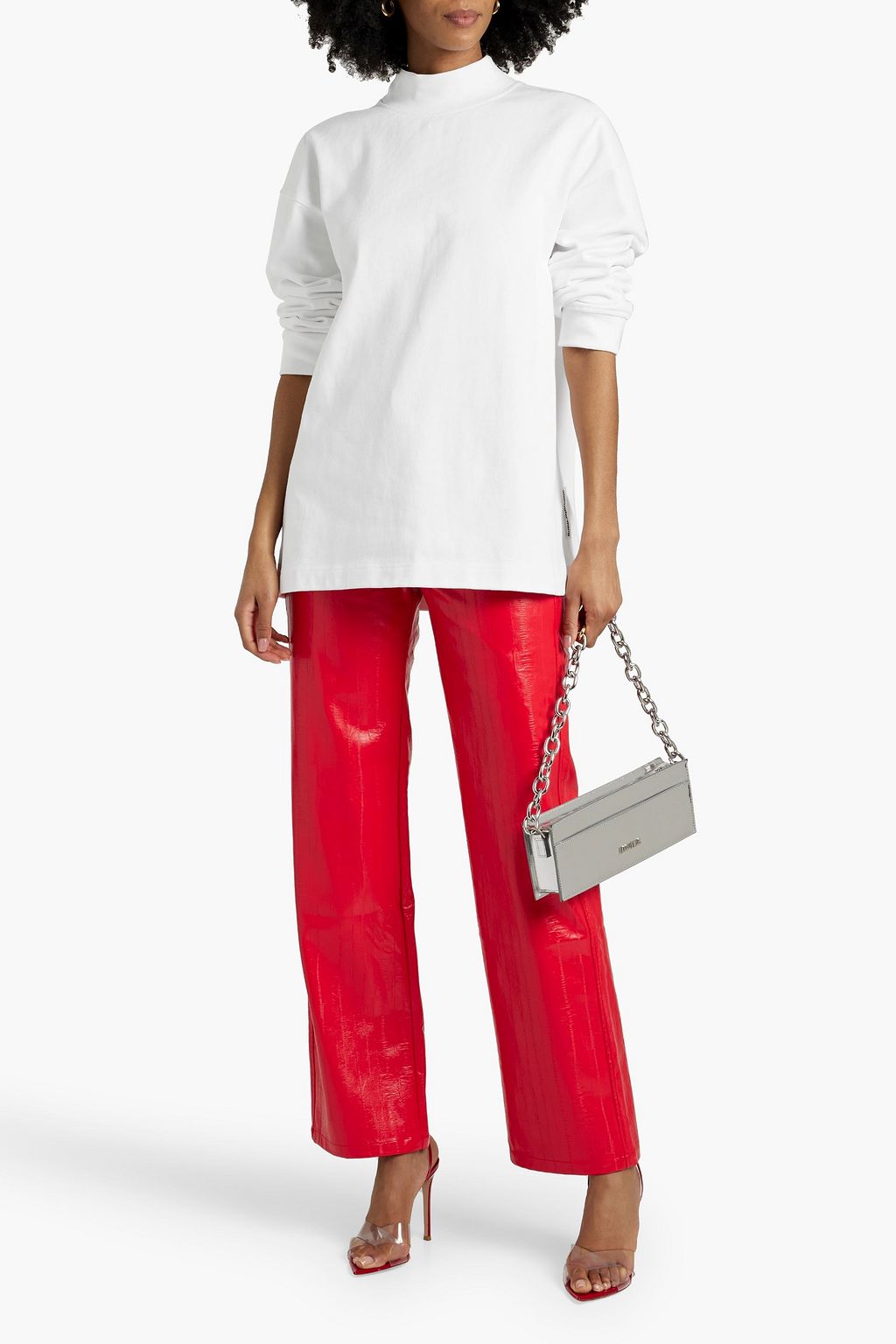 ALEXANDER WANG French cotton-terry sweatshirt