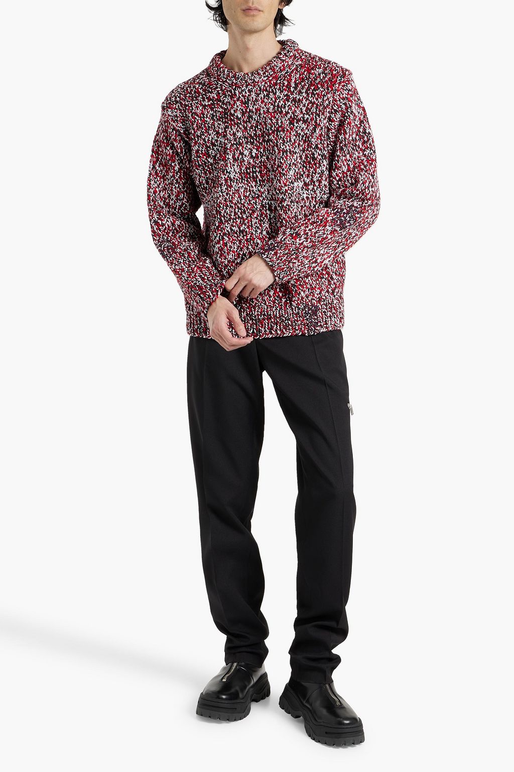 MAISON MARGIELA Marled wool-blend sweater | THE OUTNET