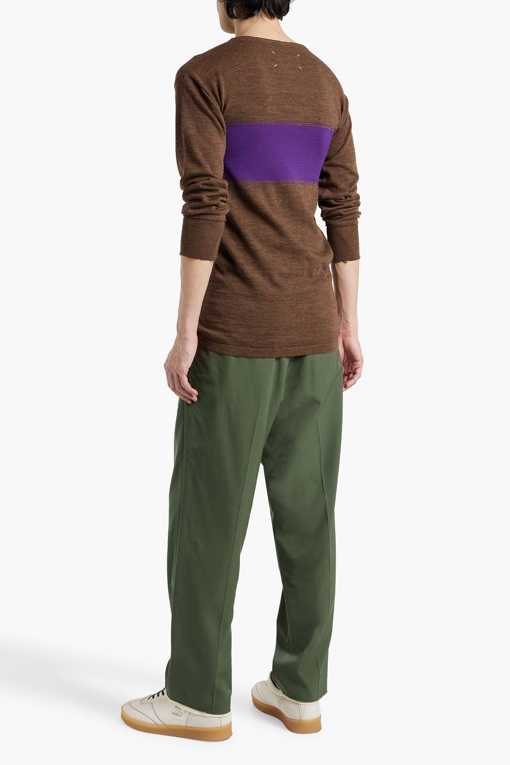 MAISON MARGIELA Striped wool-blend sweater